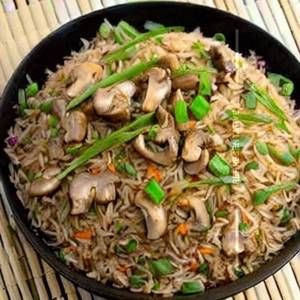 Pork Mushroom Fried Rice