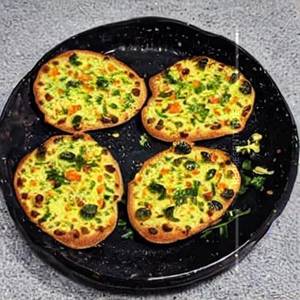 Cheese methi chilli garlic parathars