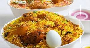 Chicken Egg Dum Biryani