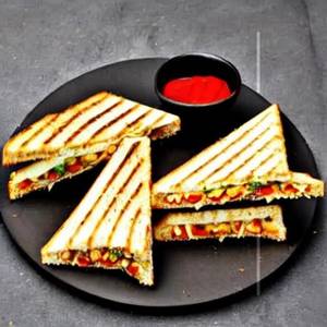 Paneer Cheese Chilly Grill Sandwich
