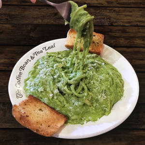 Spaghetti Pesto Cream