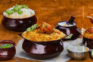 Chilli chicken biryani