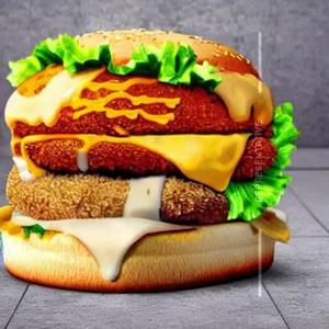 Chicken Double Cheese Burger