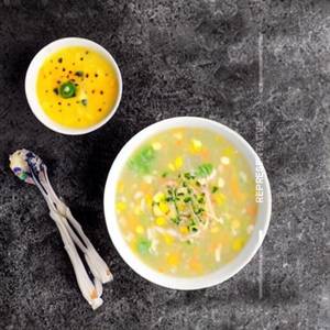 Sweet Corn Egg Cream Soup