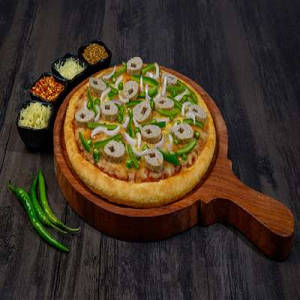 Chicken Seekh Kebab Pizza