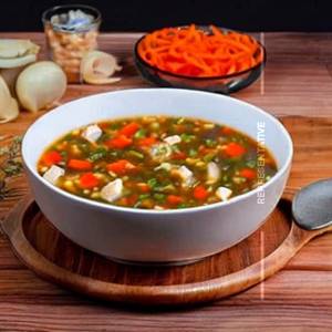 Slice Chicken Vegetable Soup