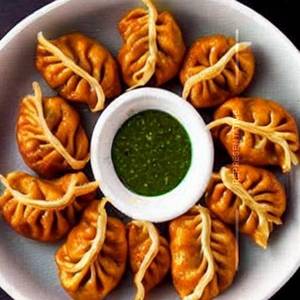 Chicken Fried Momos in Schezwan Dry