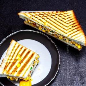 Corn paneer cheese sandwich