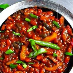 Veg Mushroom Chilli Dry