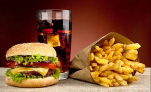 Burger + Finger Chips + Mini Cold Drinks