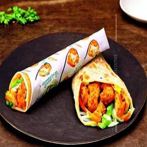 Double Egg Prawn Chatpati  Roll