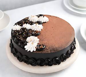 Eggless Divine Truffle Chocolate Cake