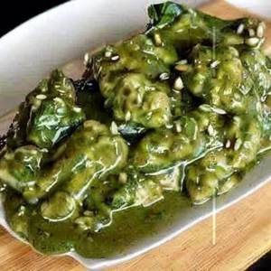 Chicken Green Garlic Sauce