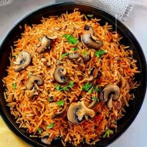 Mushroom Schezwan Rice