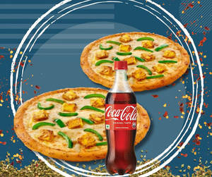 2 Paneer Pizza With 750 Ml Cold Drink