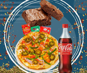 1 Maxican Wave Pizza  + 1 Choco Brownie+ 250 Cold Drink