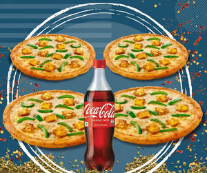 4 Paneer Pizza With 750 Ml Cold Drink