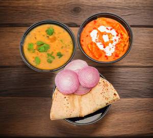 Paneer Butter Masala(half) + Dal Tadka(half) + 8 Gharwali Tawa Roti