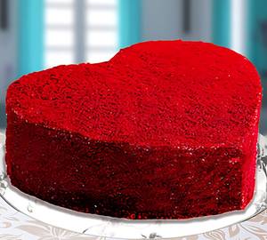Red Velvet Heart Cake