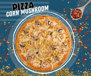 Corn Mushroom Pizza
