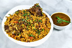 Mutton Biryani With Gravy