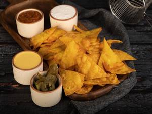 DIY Homemade Seasoned Nachos And Dips