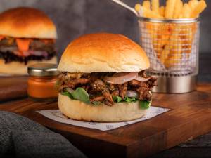 Philly Cheesesteak Burger