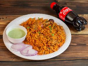 Chicken Biryani + Coke 250 Ml Pet Bottle