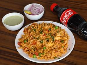 Veg Biryani + Coldrink                    