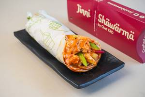 Tandoori paneer shawarma
