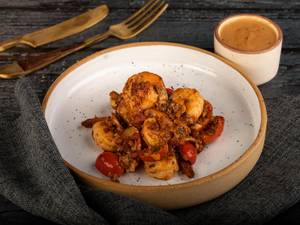 Grilled Garlic Chorizo Prawns