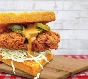 Fried Cheese Chicken Sandwich