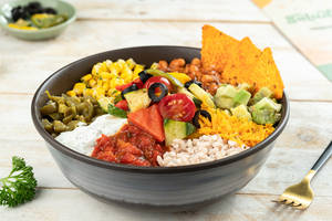 High Protein Grilled Veggies Delight Burrito Bowl