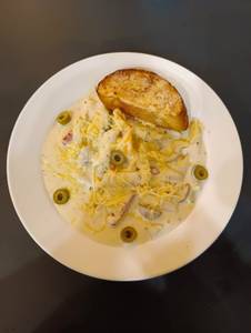 Mixed Alfredo White Sauce Penne Pasta