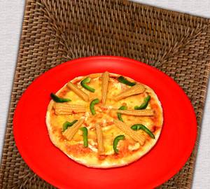 Babycorn capsicum pizza