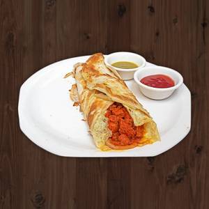 Double Egg With Chicken Roll