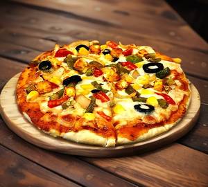 Cheesy Veggie Forest Pizza