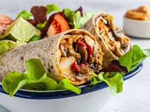 Spicy Mushroom and Cheese Wrap