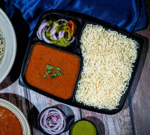 Rajma Basmati Chawal With Timtim Special Papad