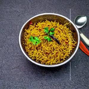 Jeera Rice Pyaz Tamatar Se