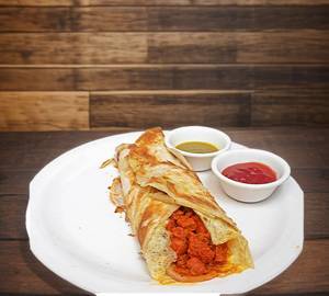 Double Egg With Double Chicken Roll