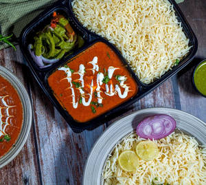 Shahi Paneer Basmati Chawal With Timtim Special Papad