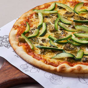 Mushroom Zucchini Pizza
