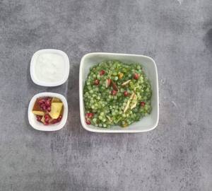 Sabudana hariyali khichadi