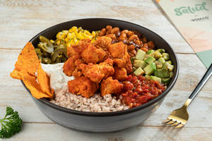 High Protein Crispy Chipotle Chilly Chicken Burrito Bowl