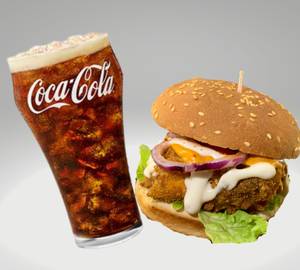 Paneer Tikki Burger & Coke Combo