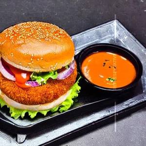 Aloo Tikki Cheese Burger