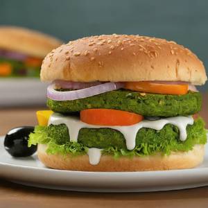Hara Bhara Kebab Burger(20gmProtein)