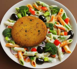 Aloo Patty Pasta Salad