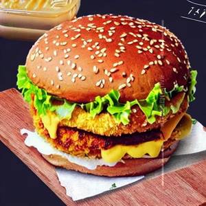 Aloo Tikki Cheese Burger